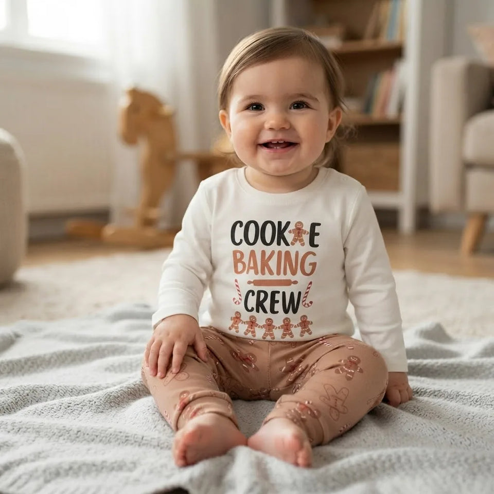 Sinsay Baby Girl's White & Beige Printed Long-Sleeves Pajama Set