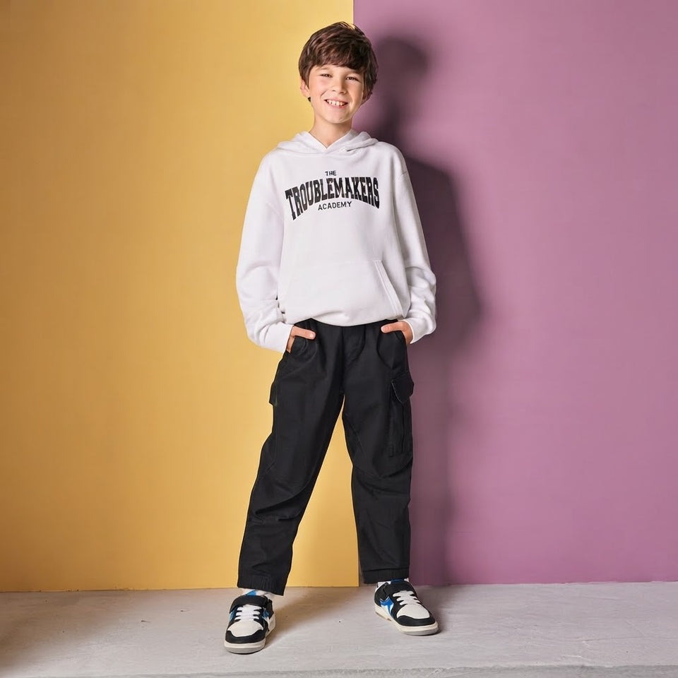 Sinsay Boy's Black Cargo Jogger