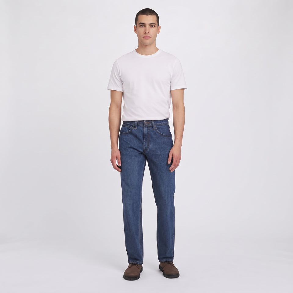 Wrangler Men's Blue Regular Fit Jeans