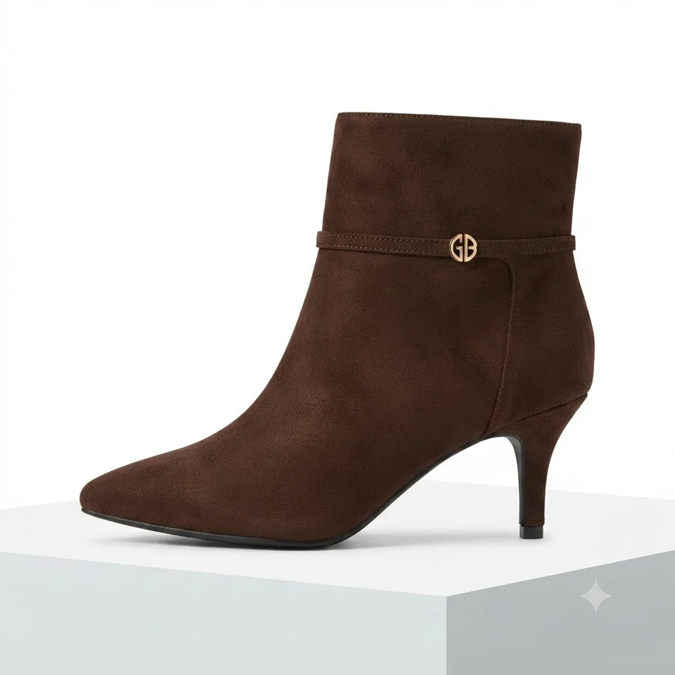 Giani Bernini Women's Brown Pointy-Toe Stiletto Heeled Boots