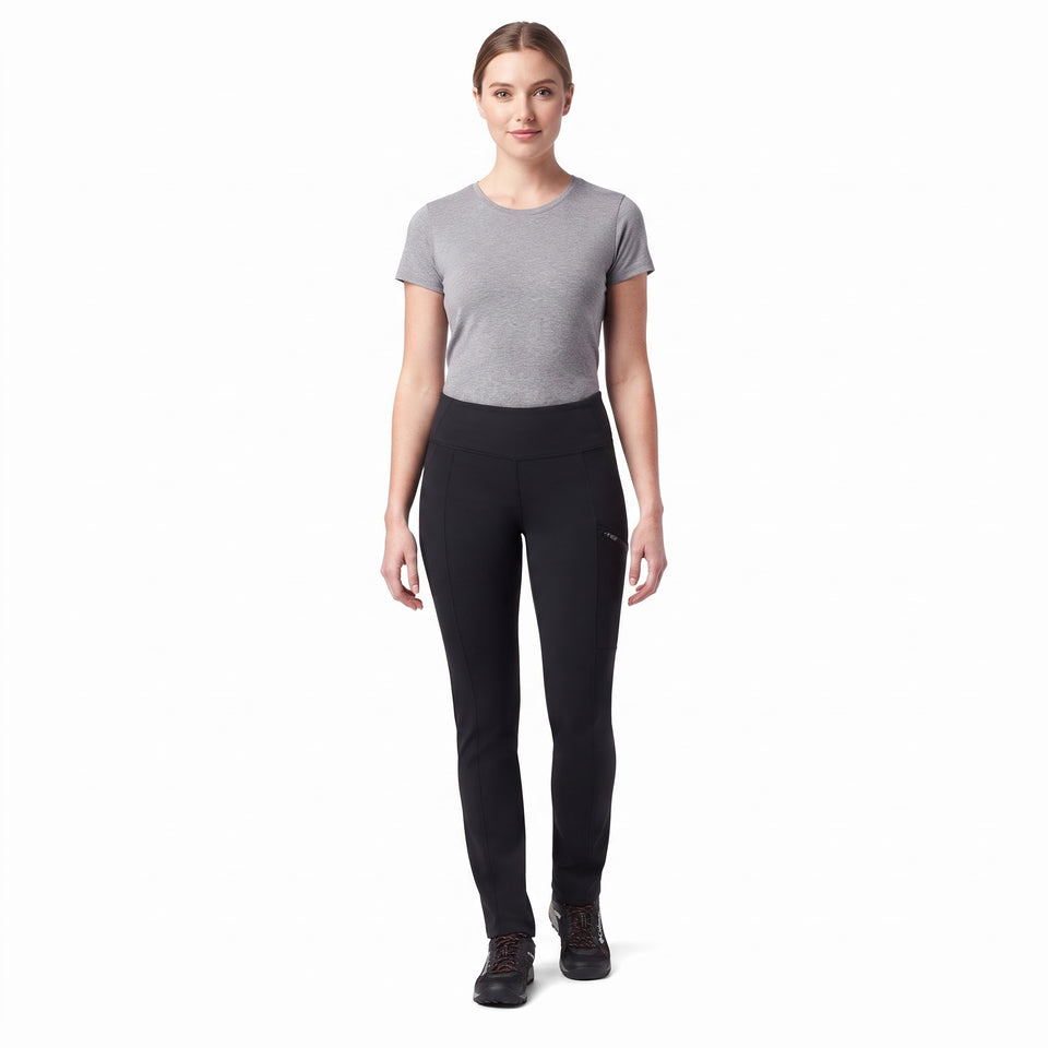 Columbia Women's Black Mid-Rise Outdoor Hiking Pants