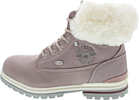 Dockers by Gerli Girl's Lilac Lace-Up Ankle Winter Boots | Dockers by Gerli In Lebanon