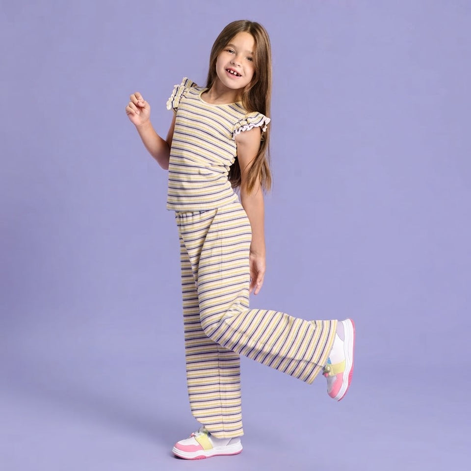Sinsay Girl's Multicolored Striped Two-Piece Set