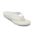Aerosoles Women's White Fisher Round Toe Thong Slippers