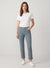 Gap Women's Slate Blue Twill Relaxed Fit Cropped Pants
