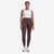 Danskin Women's Dark Plum Satin Stitch 7/8 Stretch Leggings