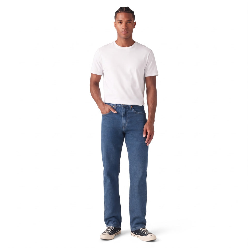 Levi's Men's Blue 505 Regular Fit Denim Jeans