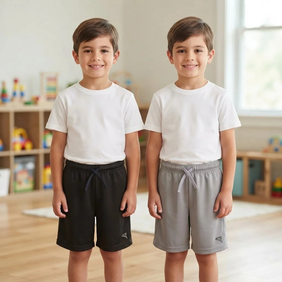 Sinsay Boy's Dark & Light Grey Pack Of 2 Shorts