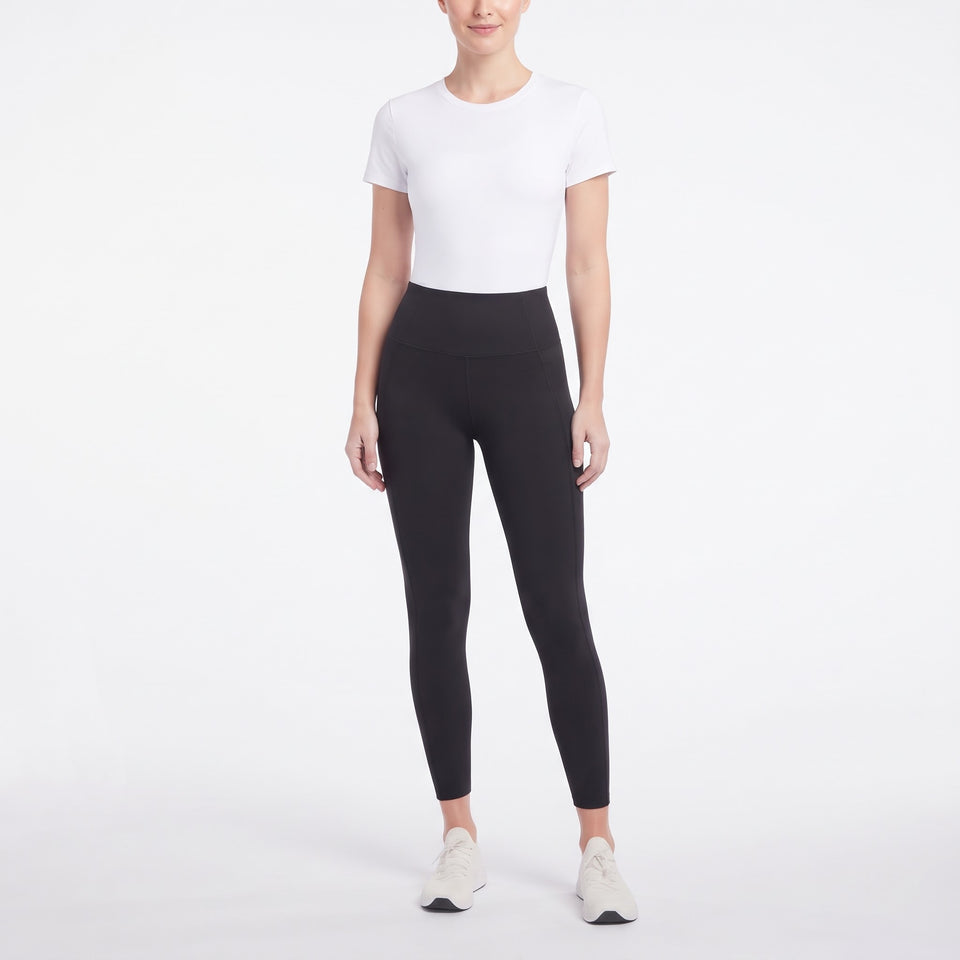 Danskin Women's Black High-Waisted Brushed Leggings