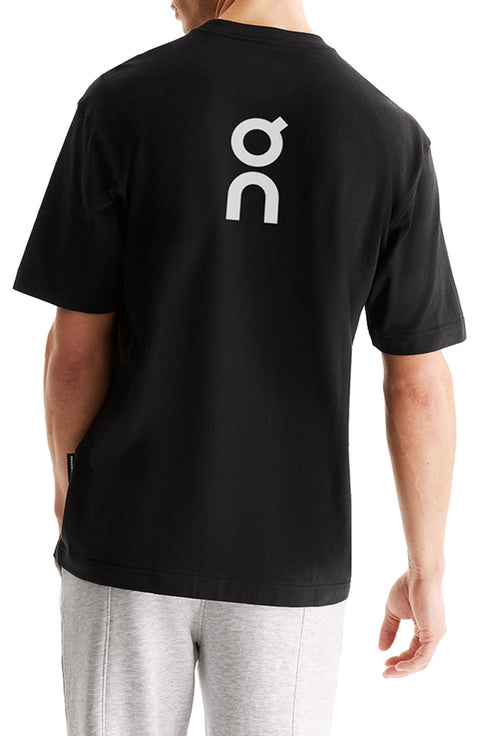 On Men's Black Club T Oversize Organic Cotton T-Shirt | On In Lebanon