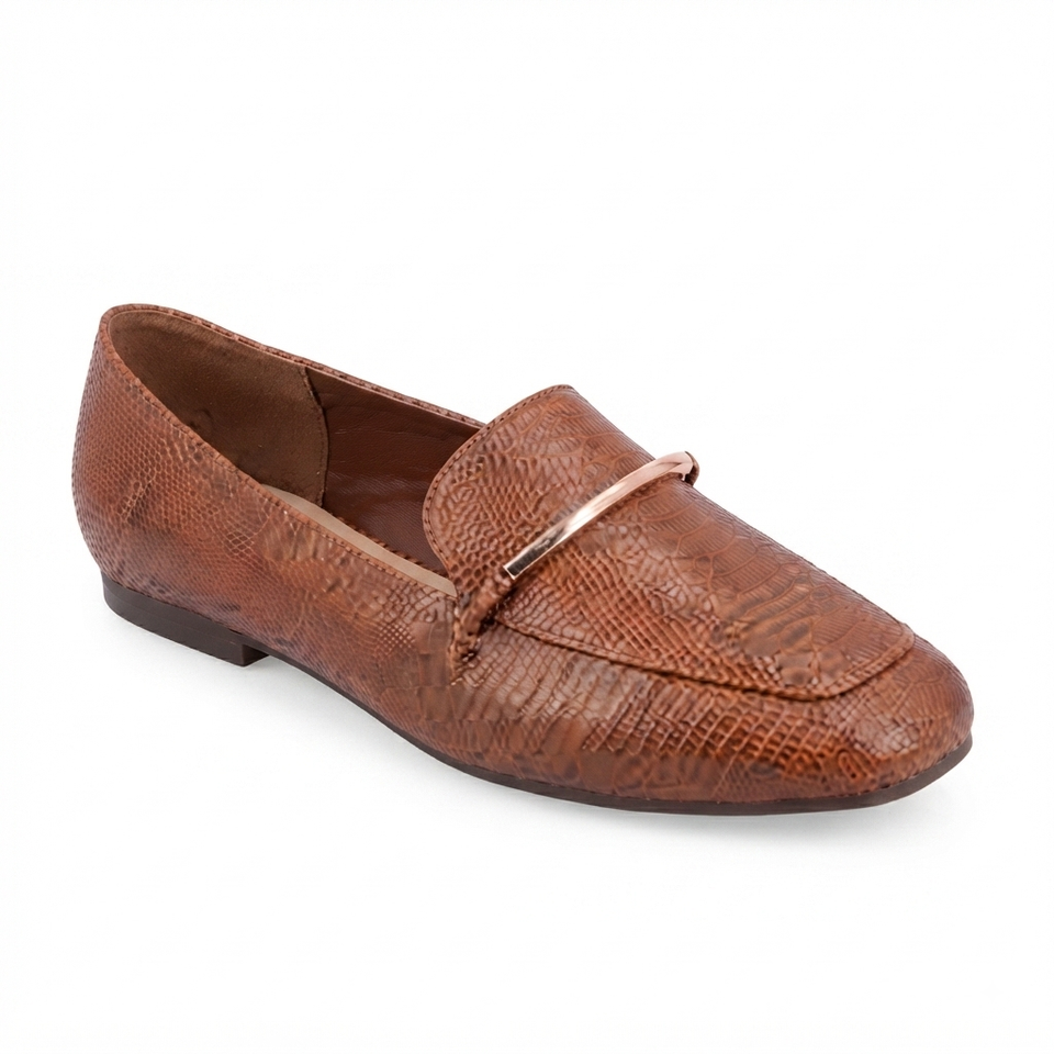 Journee Collection Women's Brown Wrenn Slip On Square Toe Loafers