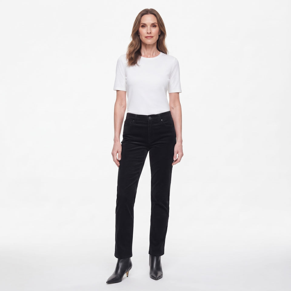 Buffalo Women's Black Straight Leg Corduroy Pants