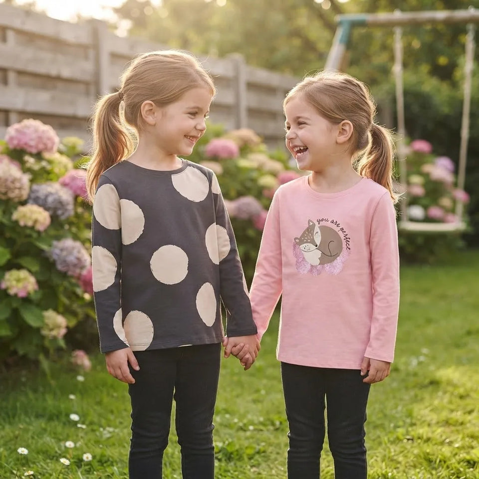 Sinsay Girl's Multicolor Printed Pack Of 2 Casual Blouses