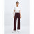 Banana Republic Women's Burgundy Ribbed Elastic Waist Pants