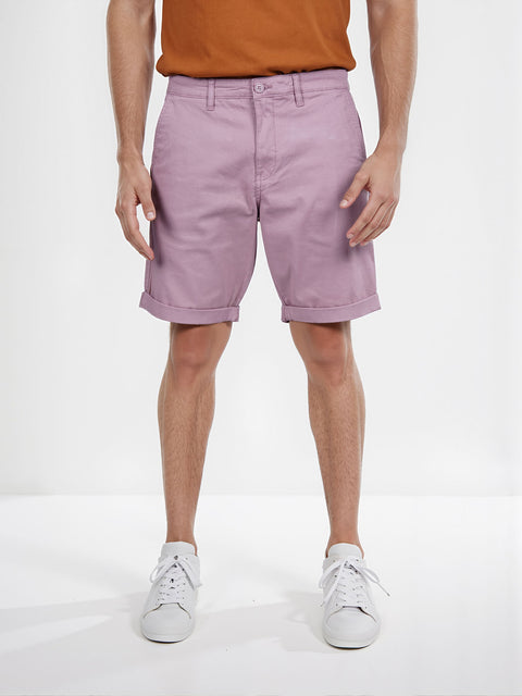 Celio Men's Faded Rose Stretch Cotton Bermuda Short | Celio In Lebanon