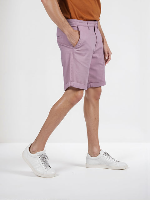 Celio Men's Faded Rose Stretch Cotton Bermuda Short | Celio In Lebanon