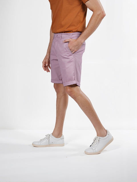 Celio Men's Faded Rose Stretch Cotton Bermuda Short | Celio In Lebanon