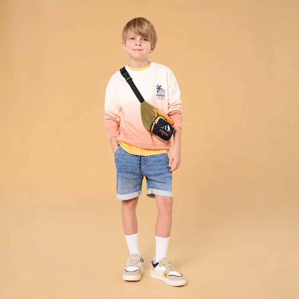 Sinsay Boy's Blue Cuffed Hems Denim Shorts