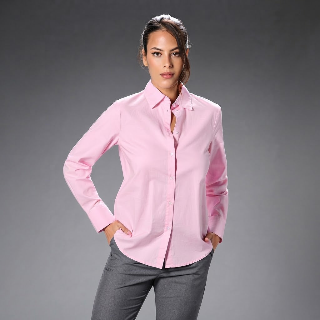 Sinsay Women's Pink Classic Shirt