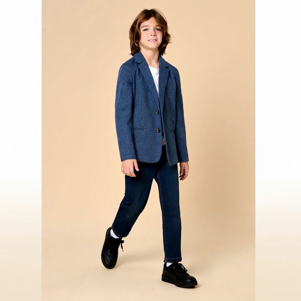 Sinsay Boy's Dusty Blue Classic Blazer