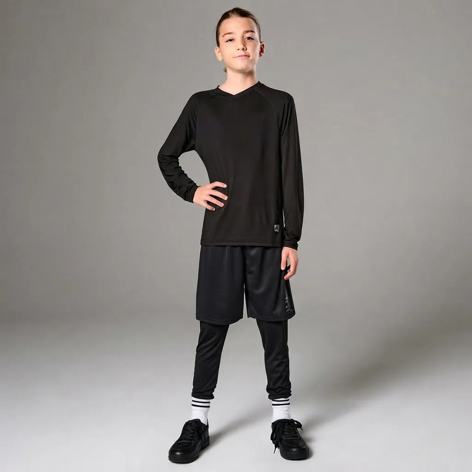Sinsay Boy's Black Crewneck Blouse