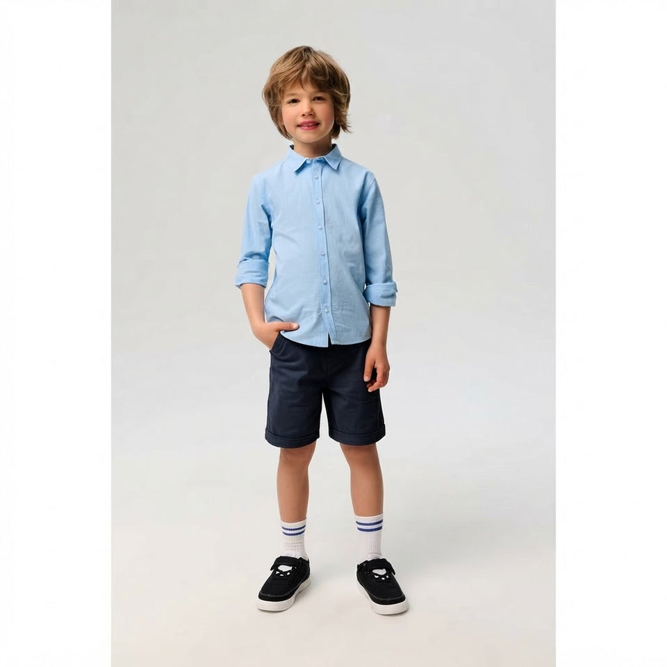 Sinsay Boy's Navy Classic Chino Shorts