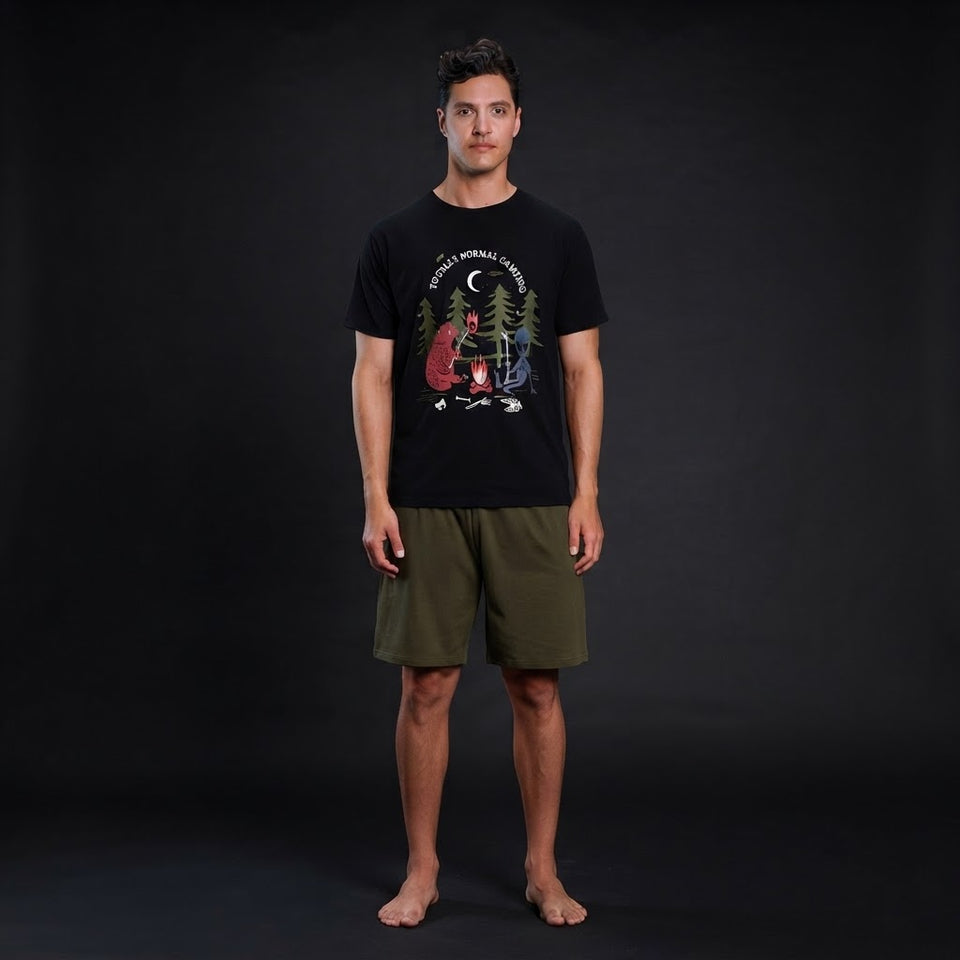 Sinsay Men's Olive Green Short Pajama Bottom