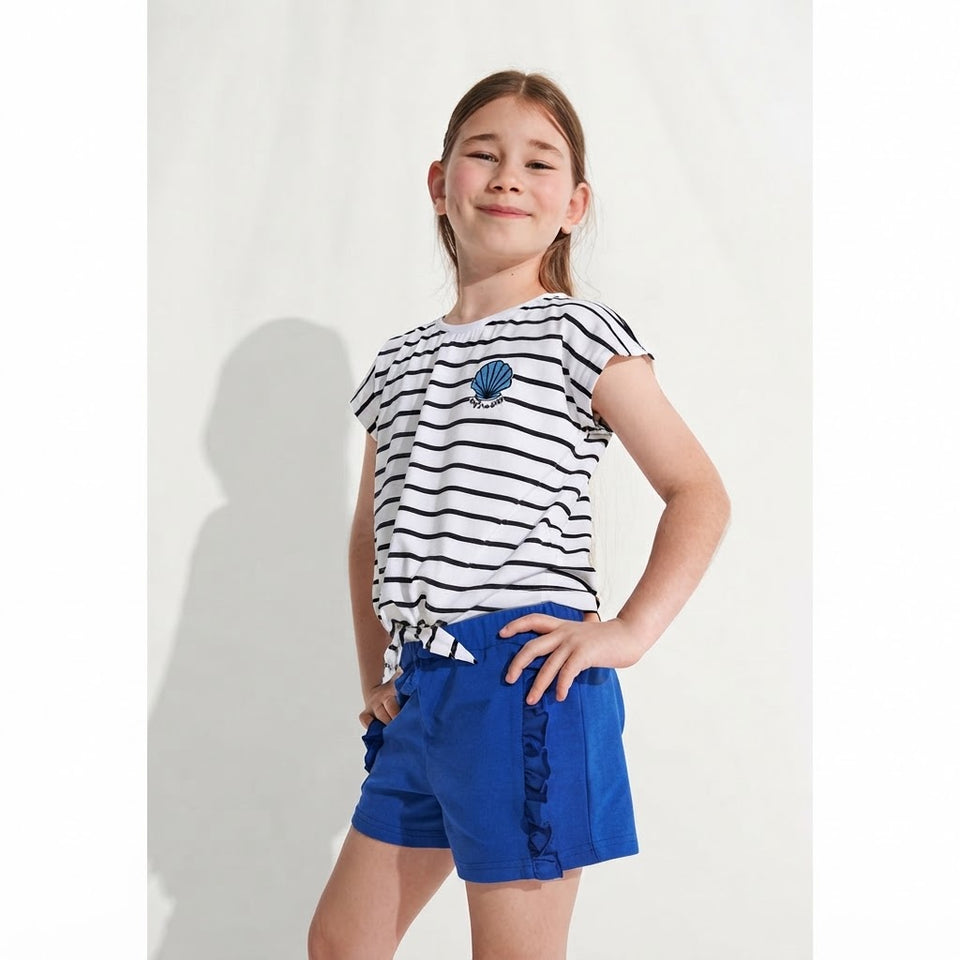 Sinsay Girl's Royal Blue Comfortable Short
