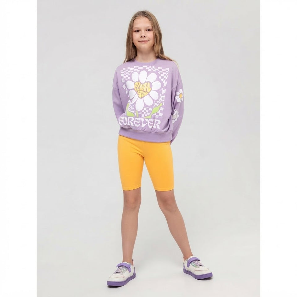 Sinsay Girl's Orange Biker Short