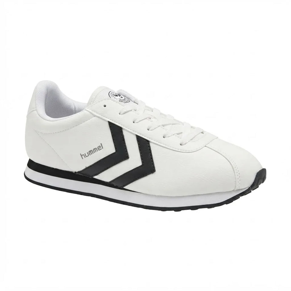 Hummel Unisex White & Black Athletic Retro Sneakers