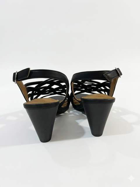 Style & Co Women's Black Holliee Cone-Heel Slingback Dress Sandals | Style & Co In Lebanon