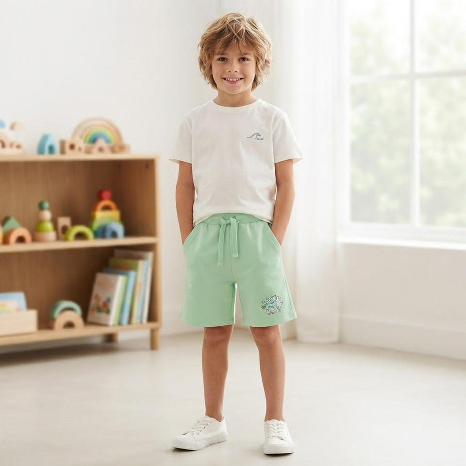 Sinsay Boy's Mint Green Sweat Shorts