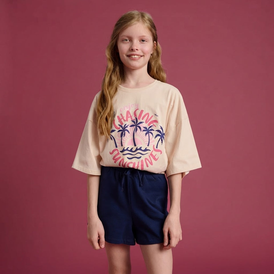 Sinsay Girl's Navy Casual Short