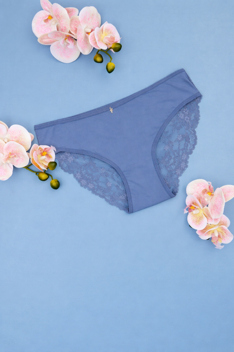 Sinsay Women's Blue Brief With Lace Details | Sinsay In Lebanon