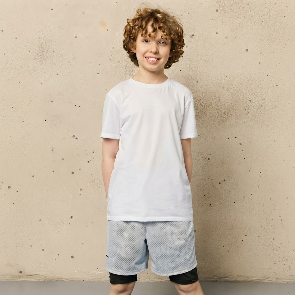 Sinsay Boy's Light Grey 2-In-1 Athletic Shorts