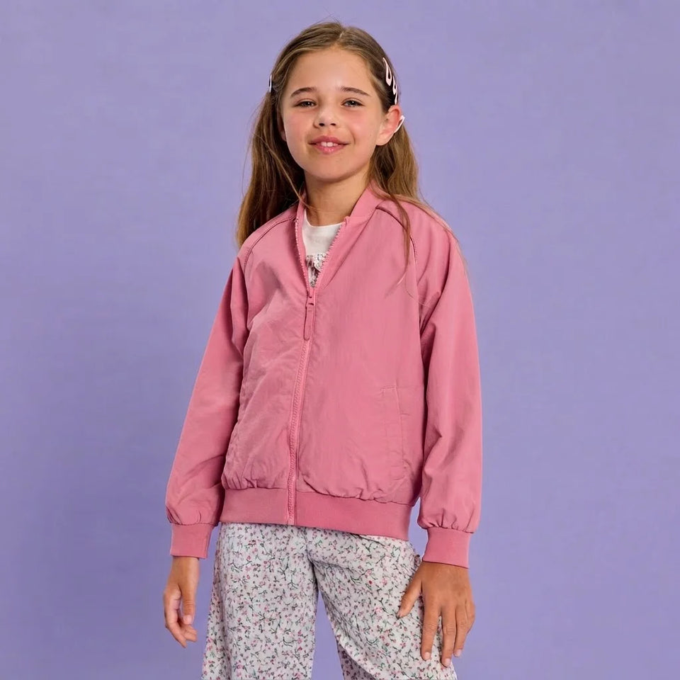 Sinsay Girl's Pink Bomber Jacket