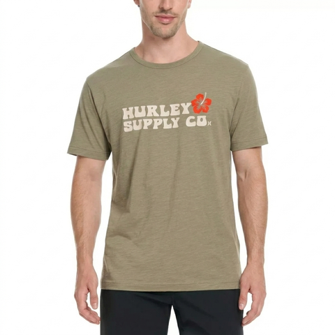 Hurley Men's Green Graphic Classic Fit T-Shirt | Hurley In Lebanon
