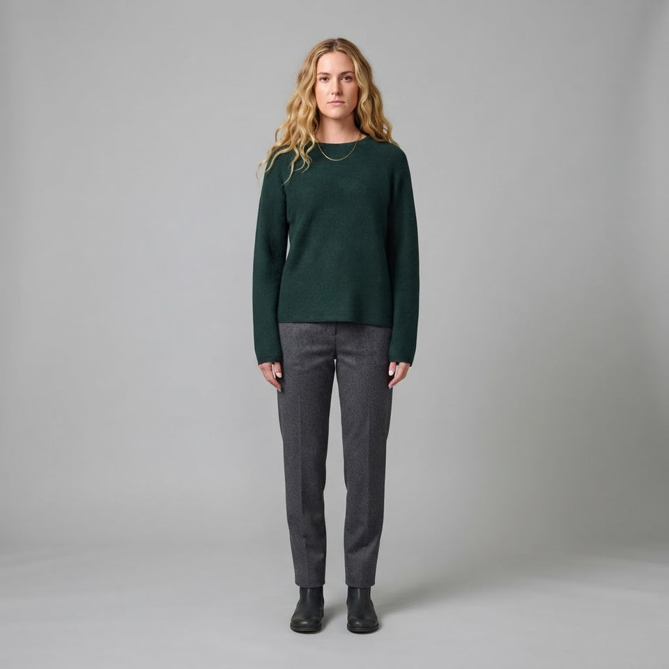 Sinsay Women's Teal Green Knitwear Crewneck Sweater
