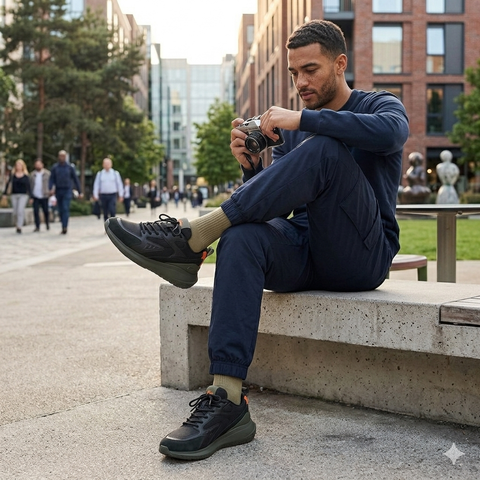 Lacoste Men's Black & Dark Grey L003 Evo Sneakers | Lacoste In Lebanon
