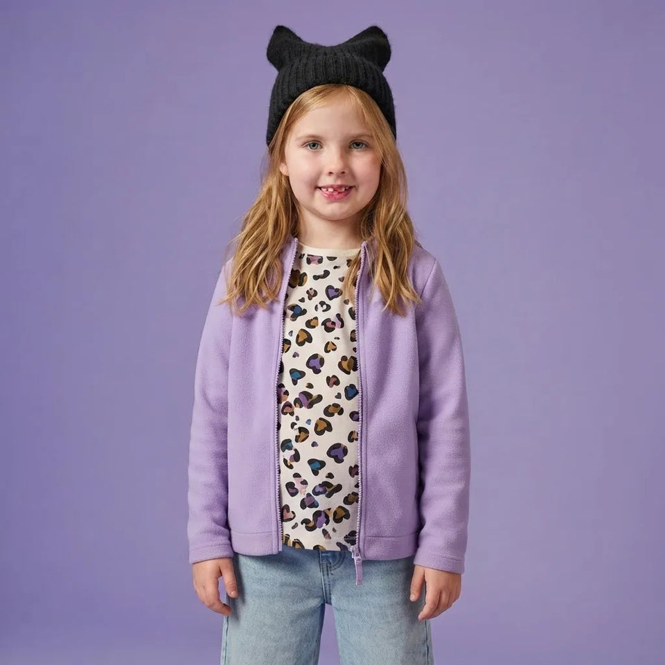 Sinsay Girl's Purple Stand Up Collar Jacket