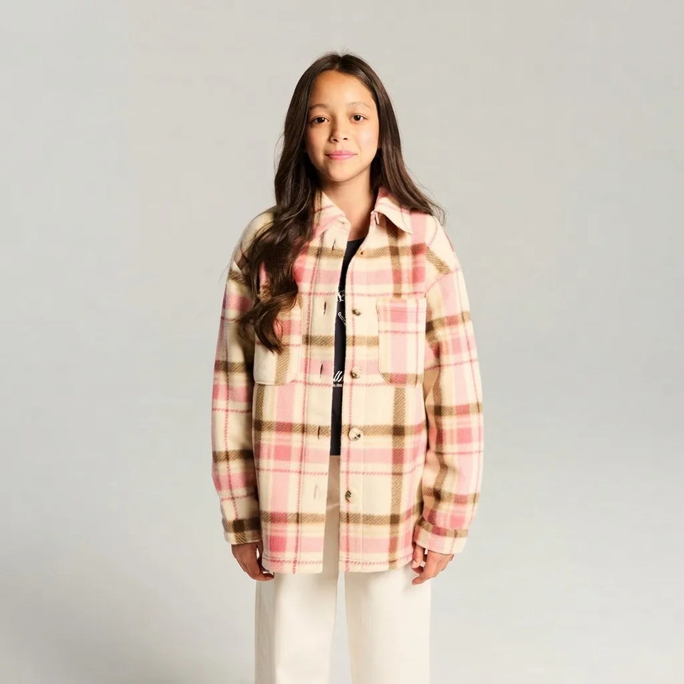Sinsay Girl's Multicolor Chest Pockets Shacket Jacket