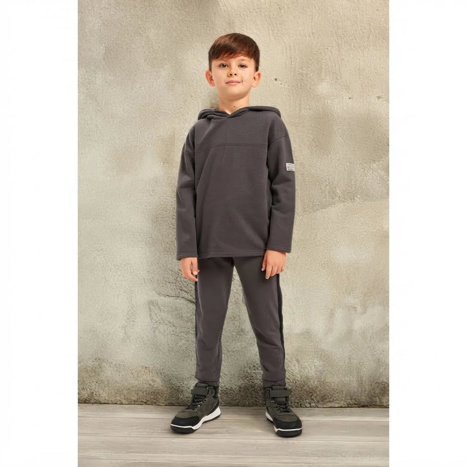 Sinsay Boy's Dark Grey Hooded Sweatshirt