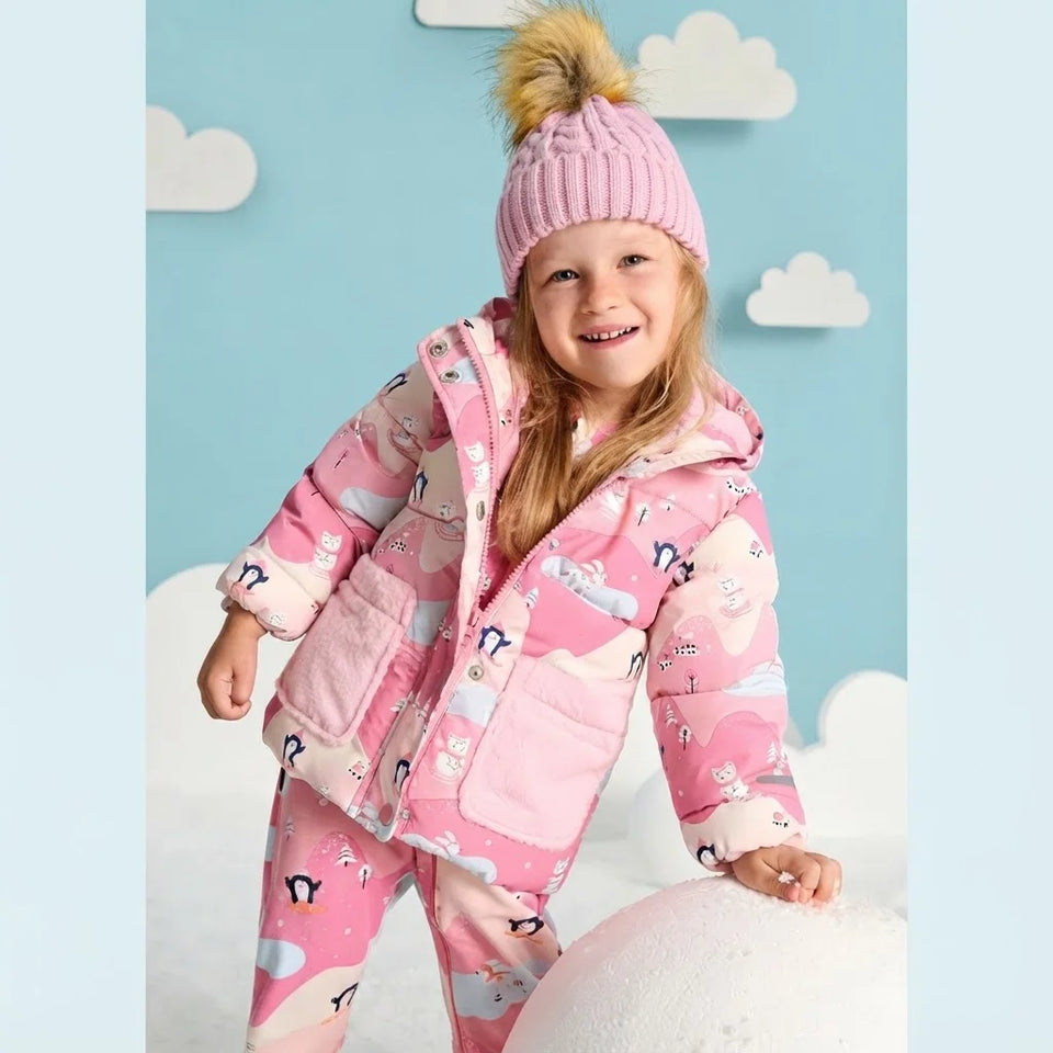 Sinsay Baby Girl's Mult-Pink All Over Printed Jacket