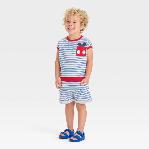 Disney Baby Boy's Red/Blue 2pc Mickey Mouse Tank and Shorts Set | Disney In Lebanon