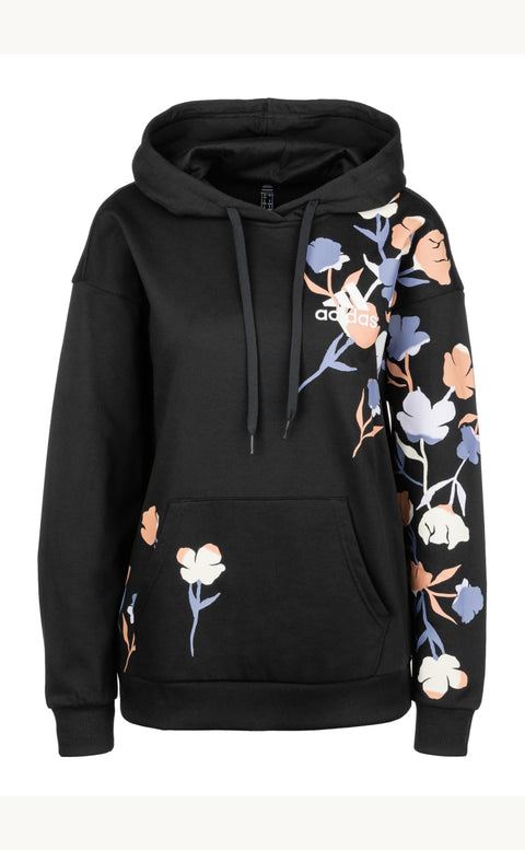 Adidas Women's Black Floral Hoodie | Adidas In Lebanon
