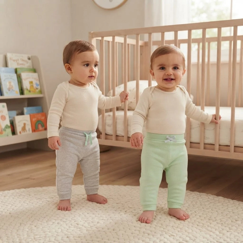 Sinsay Baby Boy's Grey & Mint Green Pack Of 2 Sweatpants