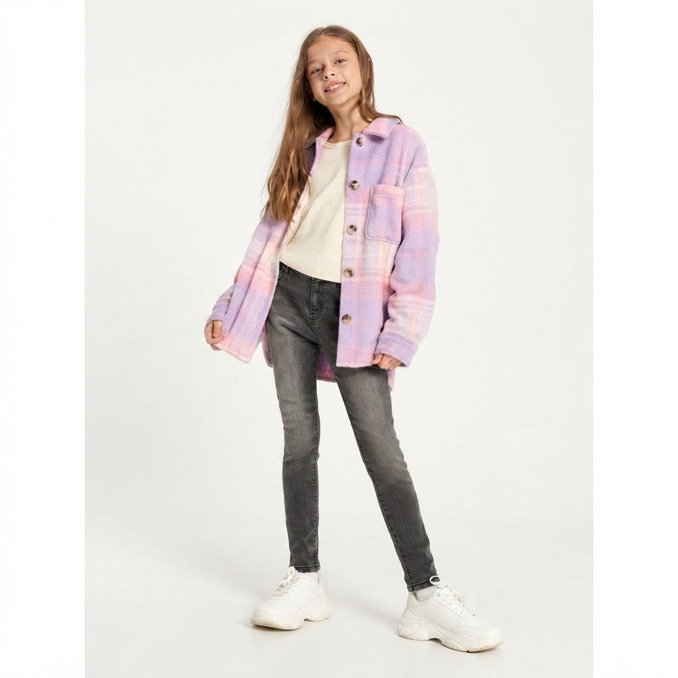 Sinsay Girl's Washed Grey Skinny Jeans