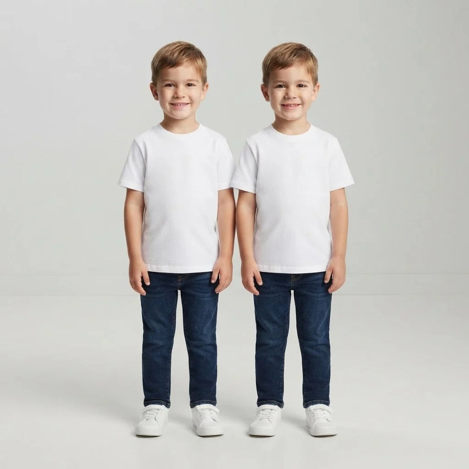 Sinsay Boy's White Pack Of 2 Basic T-Shirts