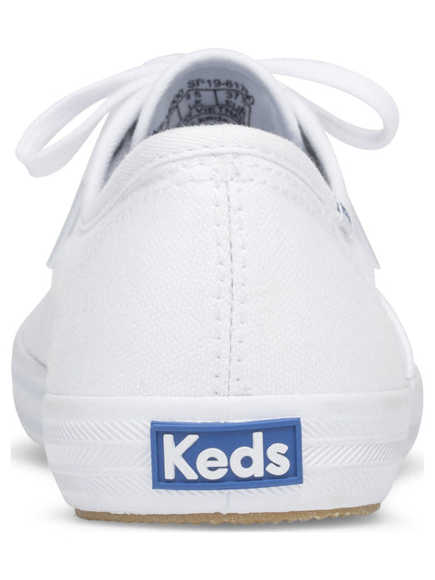 Keds Women's White Canvas Champion Wide Fit Sneakers | Keds In Lebanon