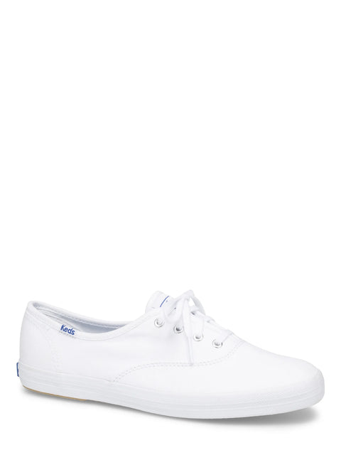 Keds Women's White Canvas Champion Wide Fit Sneakers | Keds In Lebanon